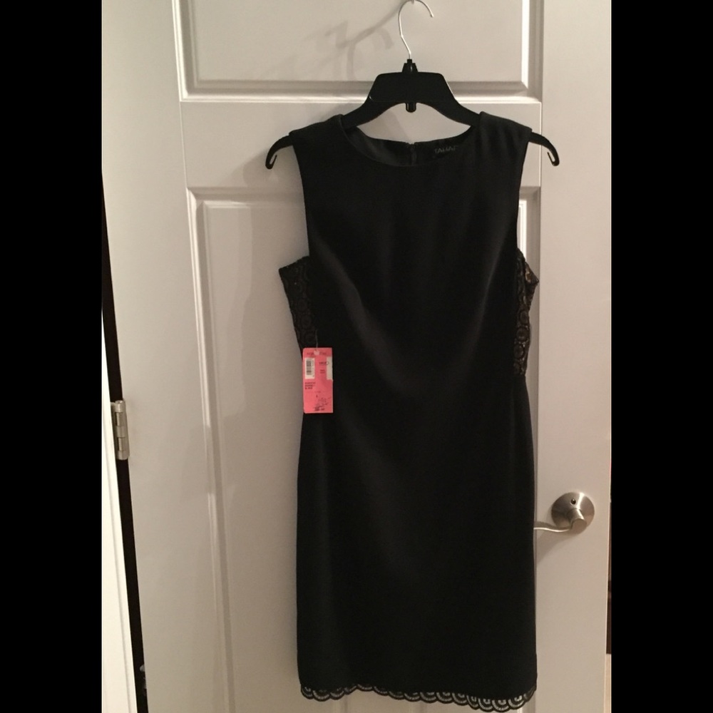 Size 6 Tahari black dress